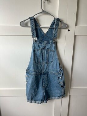 Old Navy Blue Denim Short Overalls